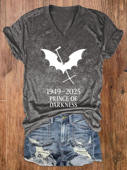 Women's Prince of Darkness Printed Casual T-shirt