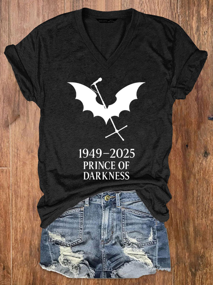 Women's Prince of Darkness Printed Casual T-shirt