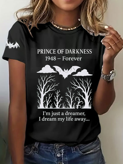 Women's Prince of Darkness Printed Casual T-shirt