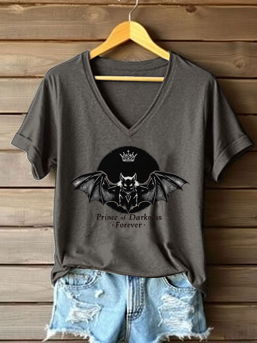 Women's Prince of Darkness Printed Casual T-shirt