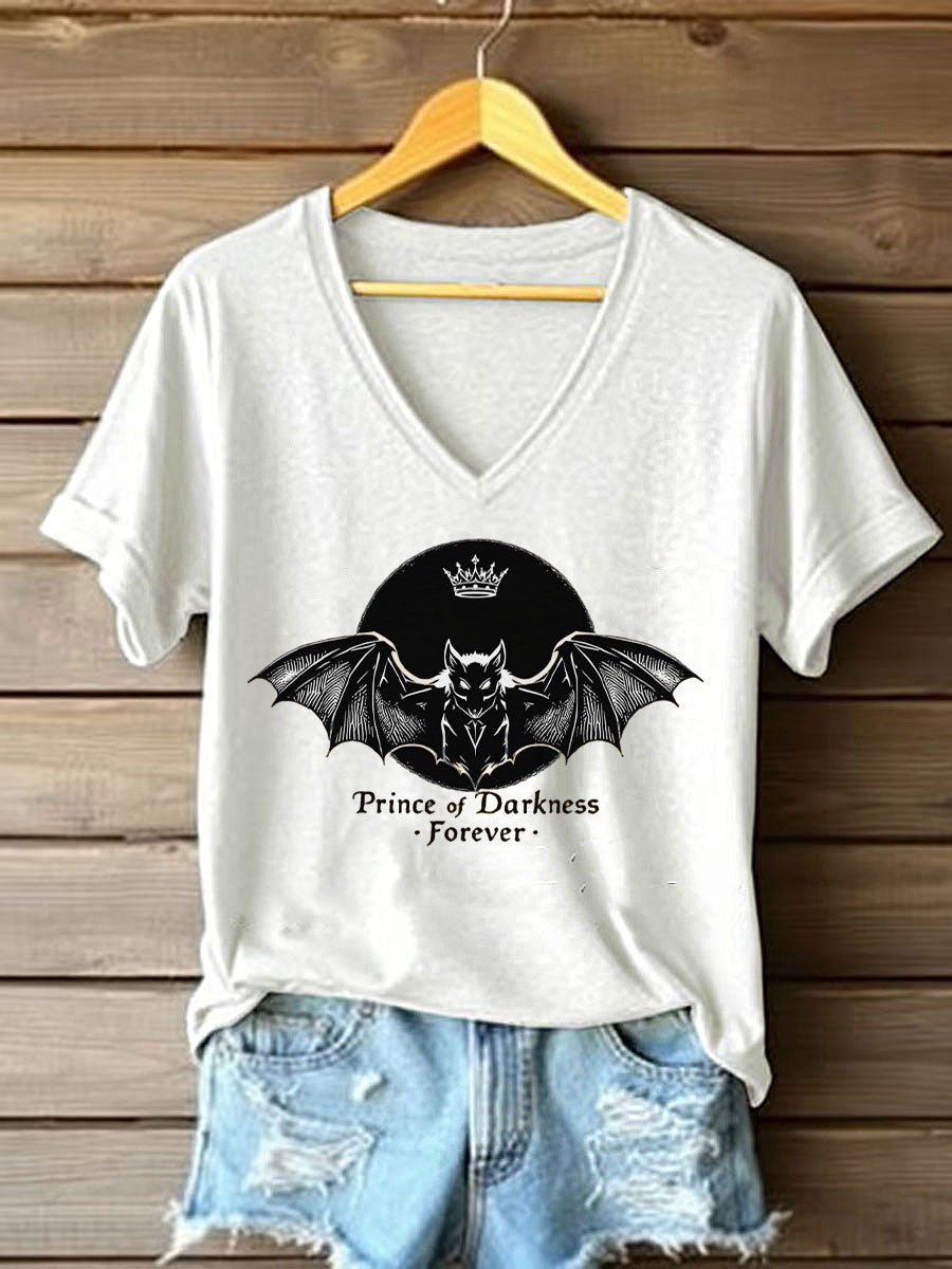Women's Prince of Darkness Printed Casual T-shirt