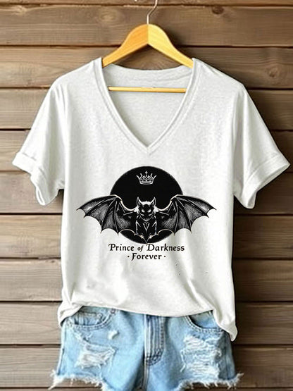 Women's Prince of Darkness Printed Casual T-shirt