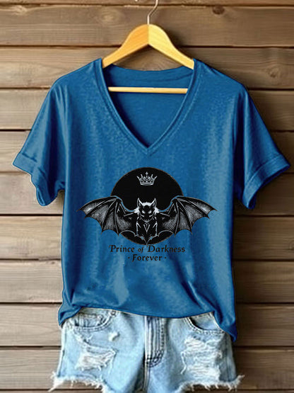 Women's Prince of Darkness Printed Casual T-shirt