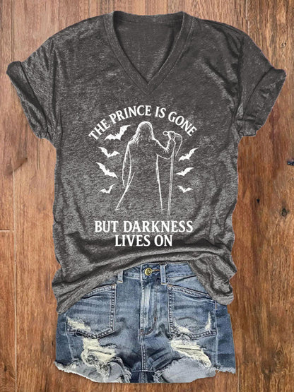 Women's Prince of Darkness Printed Casual T-shirt