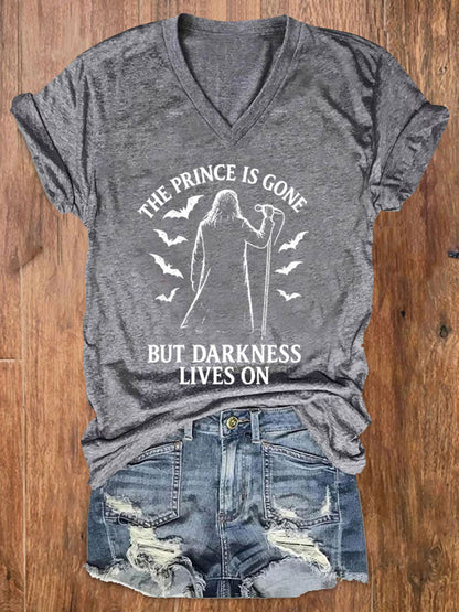 Women's Prince of Darkness Printed Casual T-shirt