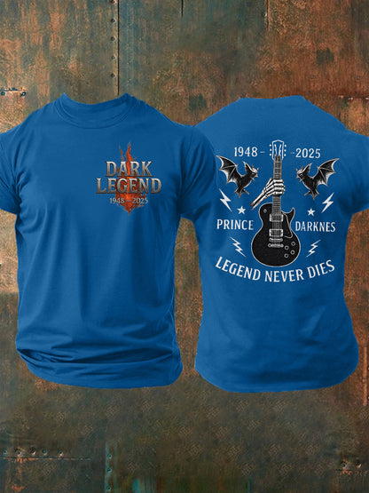 Men's Prince Of Darkness Forever Rip Legend  Memorial Short Sleeve Tee