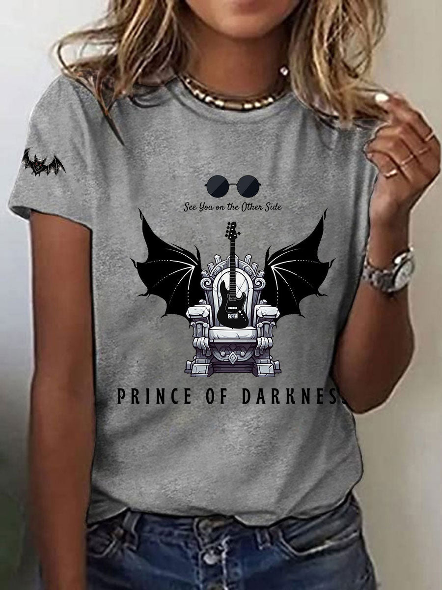 Women's Prince of Darkness Printed Casual T-shirt