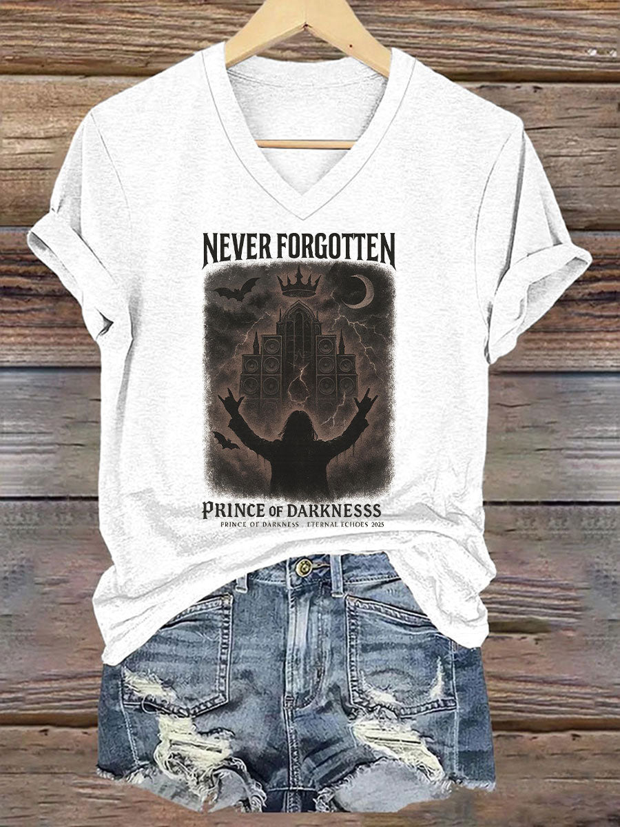 Women's Prince of Darkness Printed Casual T-shirt