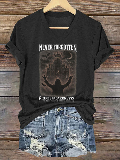 Women's Prince of Darkness Printed Casual T-shirt