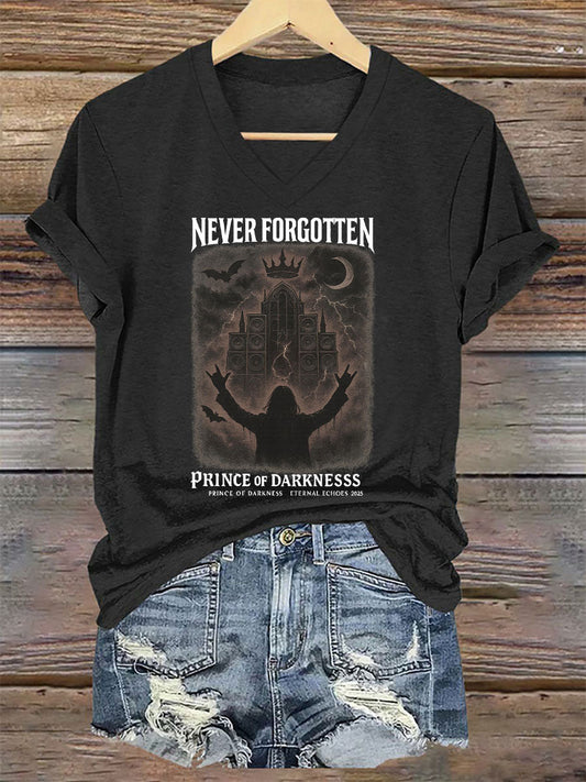 Women's Prince of Darkness Printed Casual T-shirt
