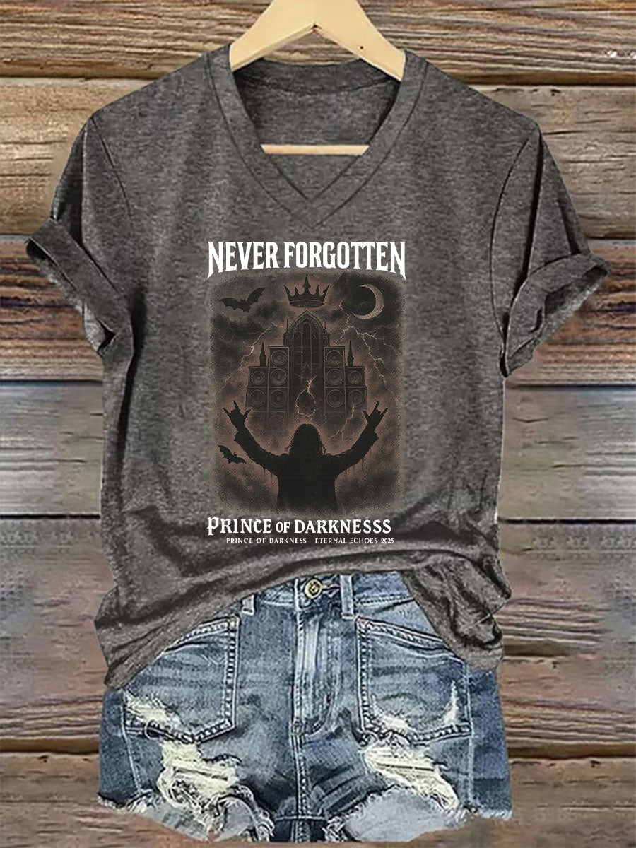 Women's Prince of Darkness Printed Casual T-shirt