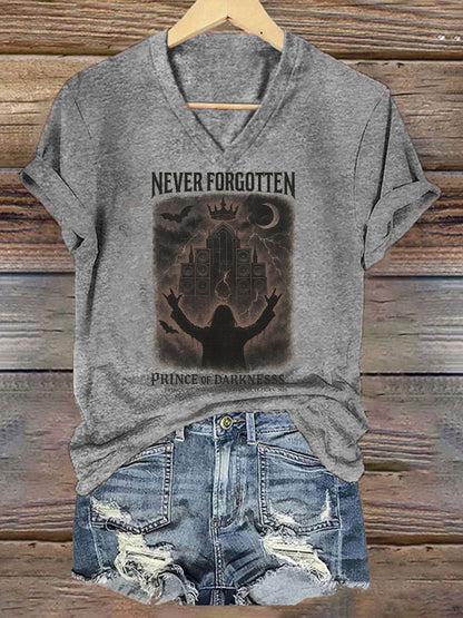 Women's Prince of Darkness Printed Casual T-shirt