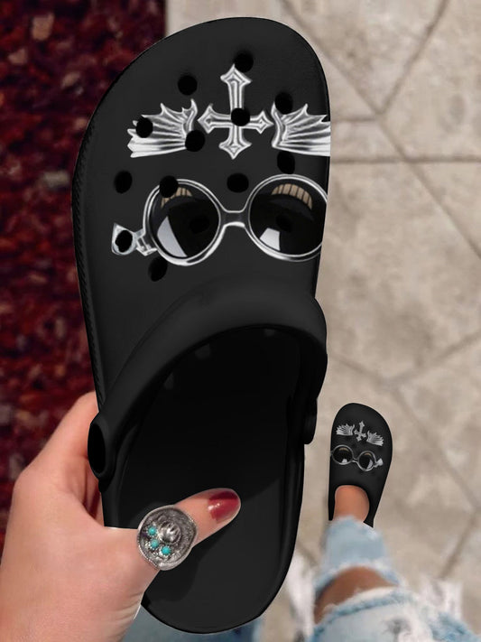 Dark Prince Printed Casual Crocs