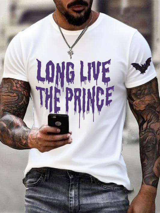 Men's Prince Of Darkness Forever Rip Legend  Memorial Short Sleeve Tee