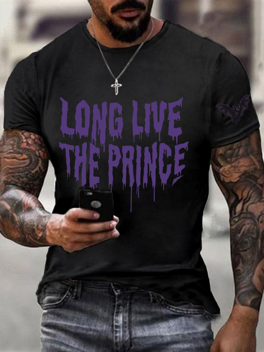 Men's Prince Of Darkness Forever Rip Legend  Memorial Short Sleeve Tee
