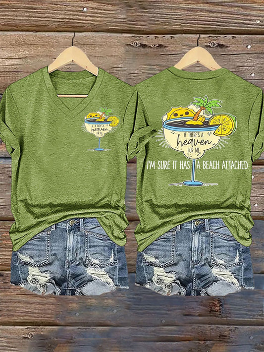 Women's Jimmy Buffett Day Iron On Short Sleeve T-Shirt
