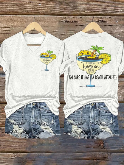 Women's Jimmy Buffett Day Iron On Short Sleeve T-Shirt