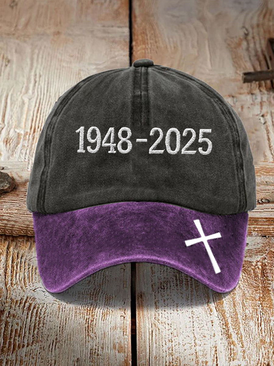 Unisex 1948-2025 Cross Print Hat