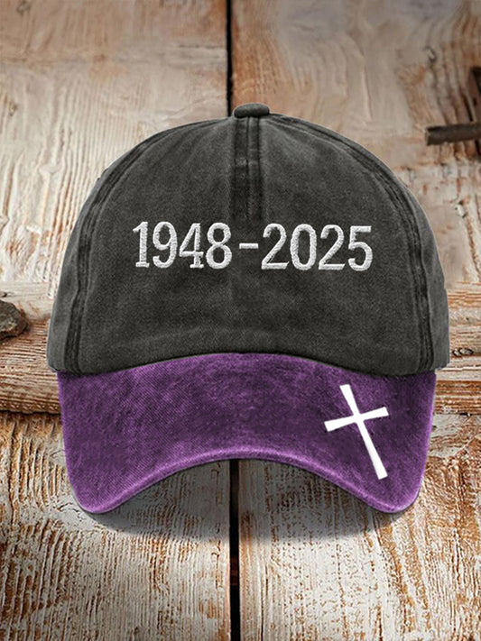 Unisex 1948-2025 Cross Print Hat
