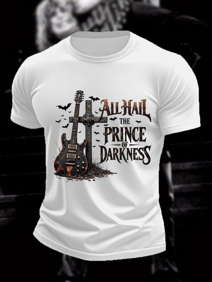 Men's All Hail Prince Of Darkness R.I.P Rock Legend  Memorial Tee