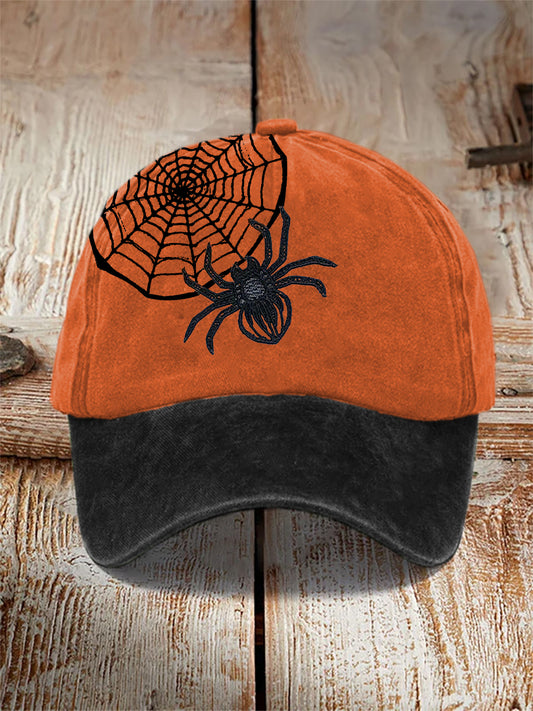 Halloween Spider Print Casual Unisex Hat