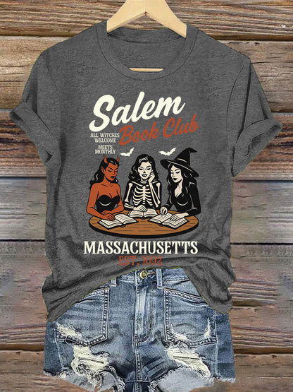 Women's Witches Salem Book Club Print T-Shirt