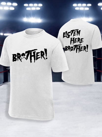 Men's Listen Here Brother! Print T-shirt