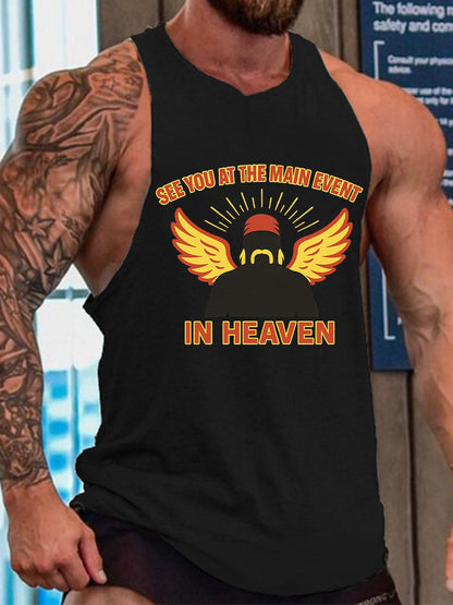 Men's Wrestling Legend Printed Tank Top