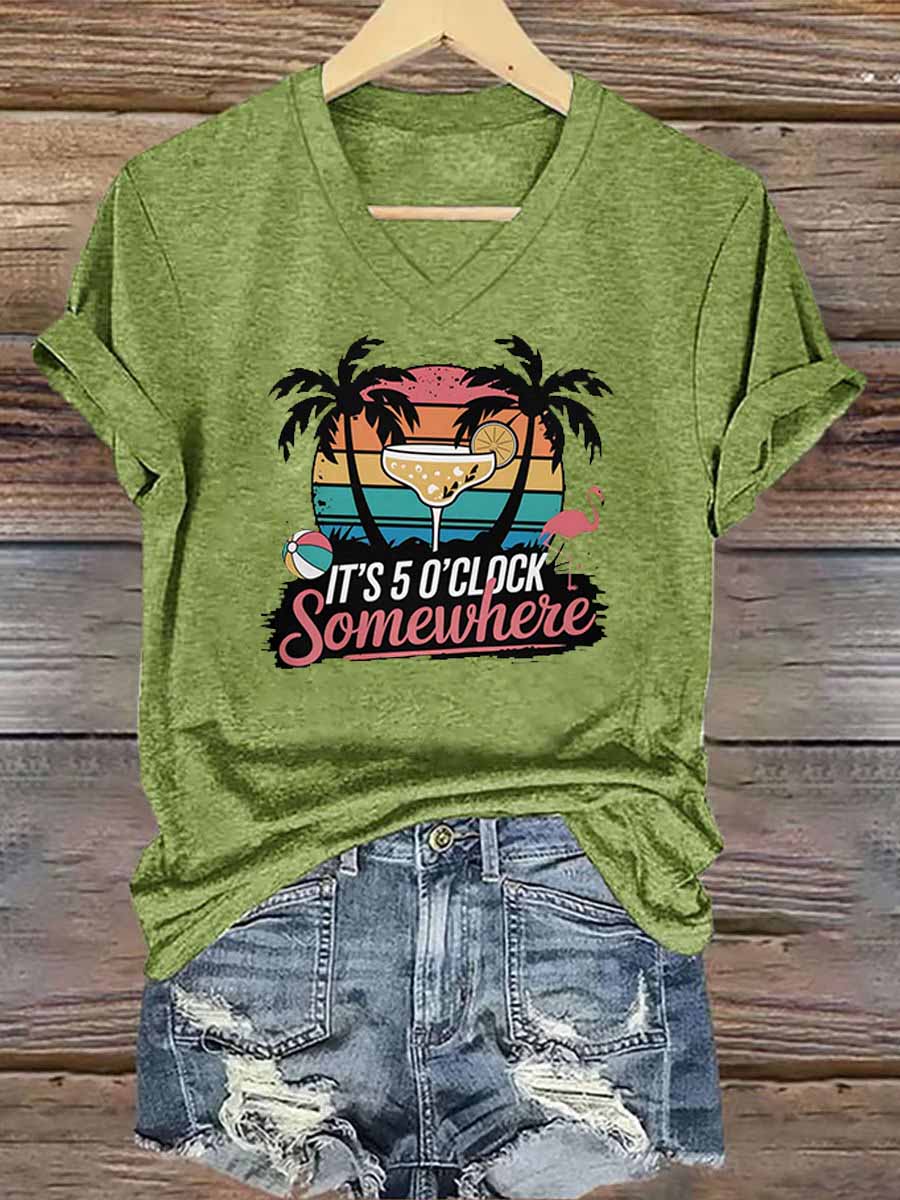 Women's Jimmy Buffett Day Iron On Short Sleeve T-Shirt