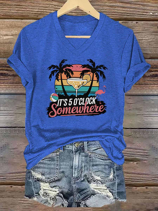 Women's Jimmy Buffett Day Iron On Short Sleeve T-Shirt