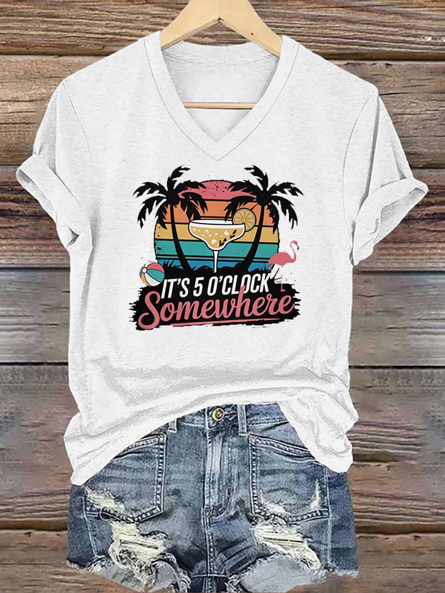 Women's Jimmy Buffett Day Iron On Short Sleeve T-Shirt