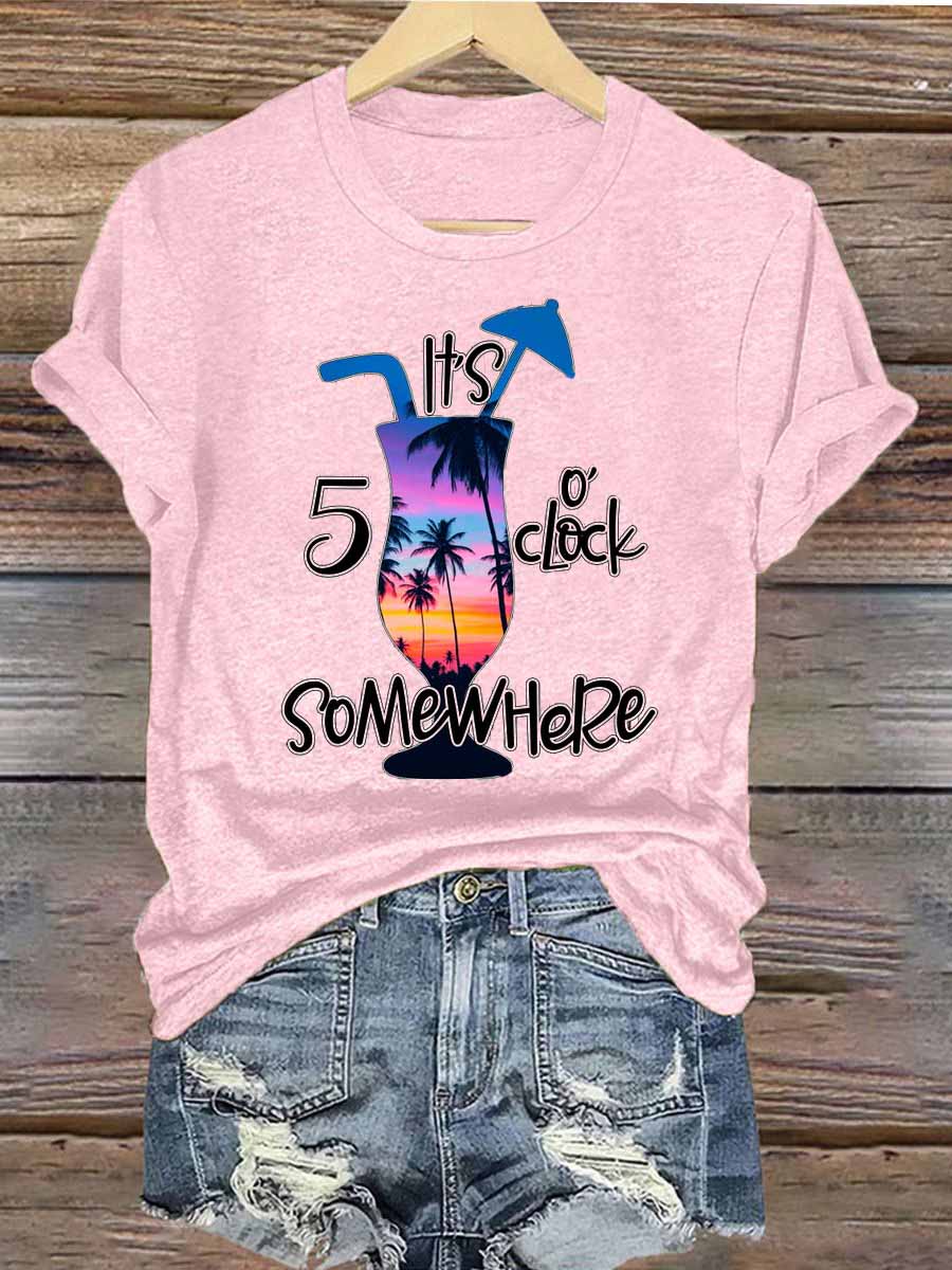 Women's Jimmy Buffett Day Iron On Short Sleeve T-Shirt