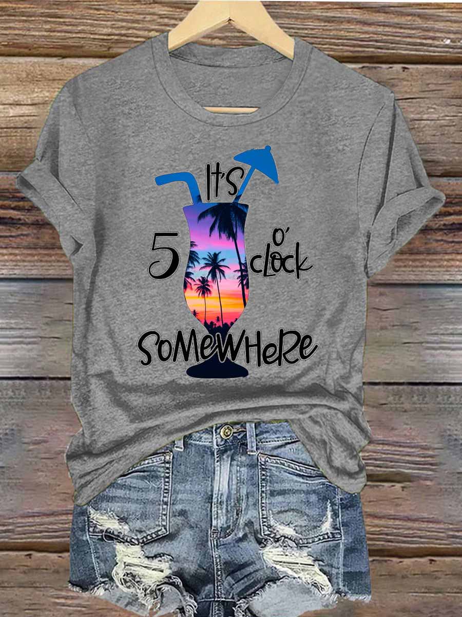 Women's Jimmy Buffett Day Iron On Short Sleeve T-Shirt