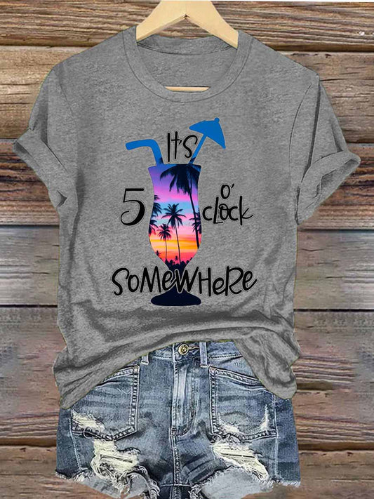 Women's Jimmy Buffett Day Iron On Short Sleeve T-Shirt