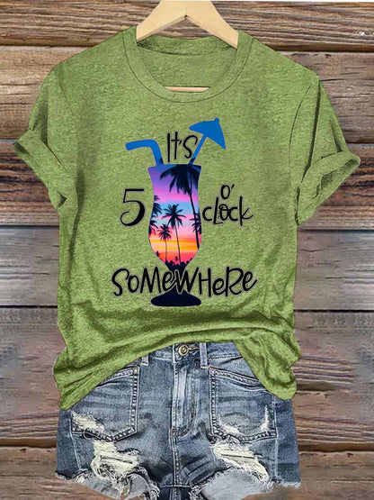 Women's Jimmy Buffett Day Iron On Short Sleeve T-Shirt
