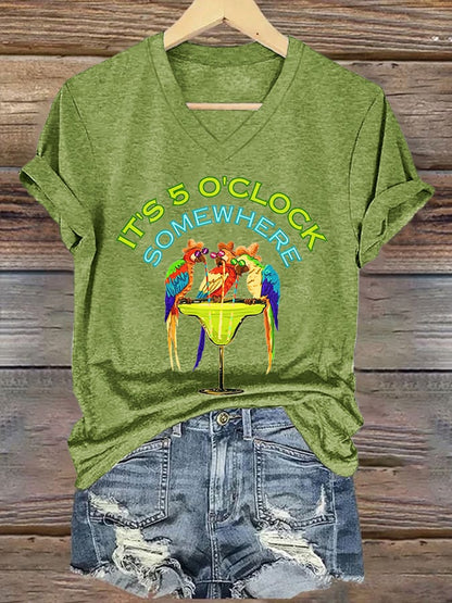 Women's Jimmy Buffett Day Iron On Short Sleeve T-Shirt