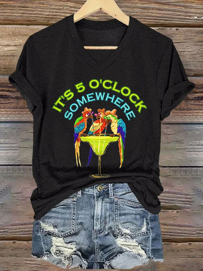 Women's Jimmy Buffett Day Iron On Short Sleeve T-Shirt