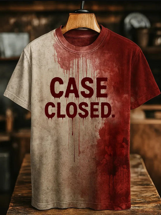Men's Case Closed Bloody Art Print Printed T-shirt