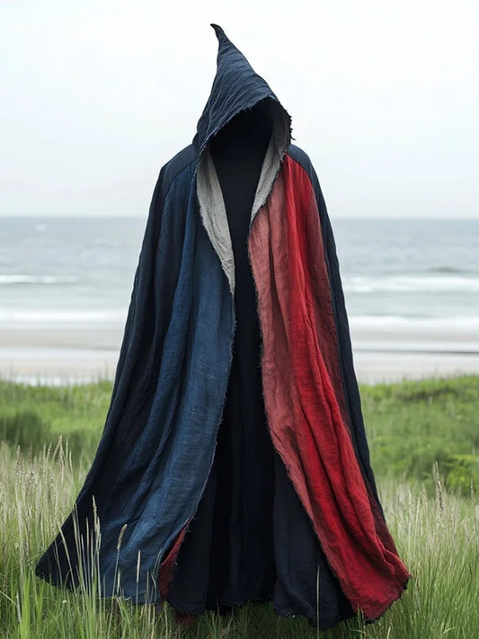 Universal Vintage Halloween Print Casual Hooded Robe