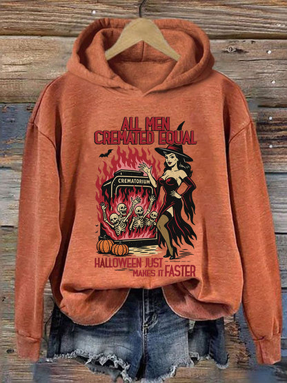 Women's Halloween Feminist Hooded Sweatshirt
