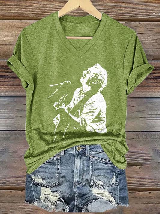 Women's Jimmy Buffett Day Iron On Short Sleeve T-Shirt