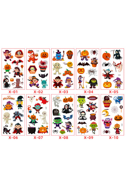 Halloween Funny Stickers for Kids and Adults (Set of 10, Various Styles)
