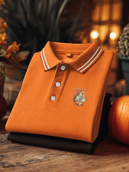 Men's Autumn Printed Casual Short Sleeve Top