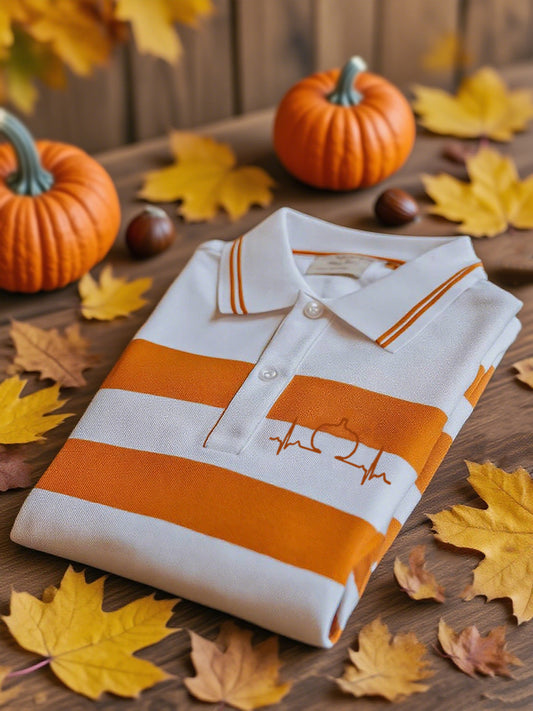 Men's Fall Pumpkins Print short sleeve shirt