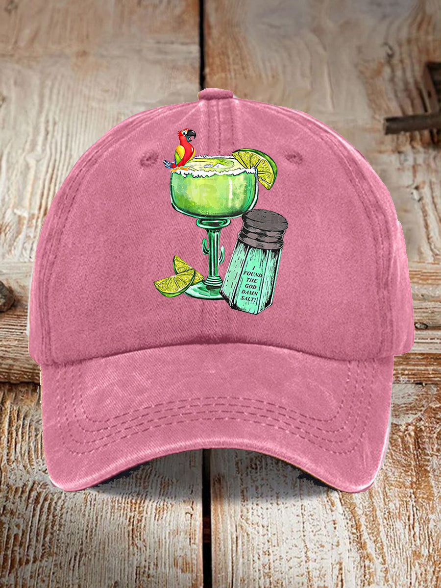 Unisex  It's 5 O'clock Somewhere Parrot Print Hat
