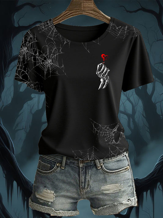 Women's Halloween  Printed T-shirt