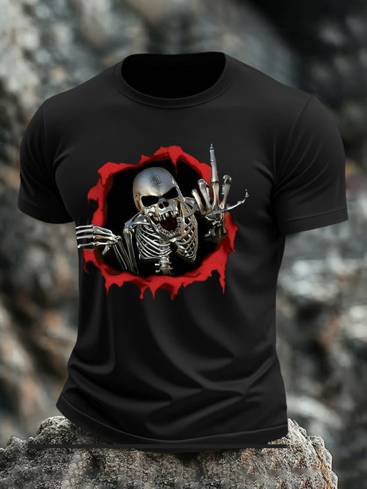 Men's Halloween Printed T-shirt