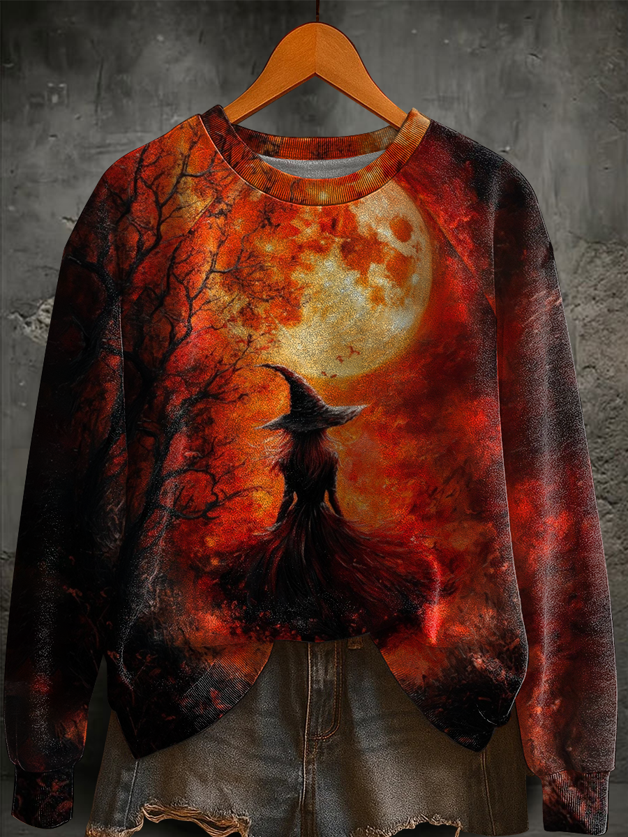 Women's Halloween raglan sleeve sweatshirt
