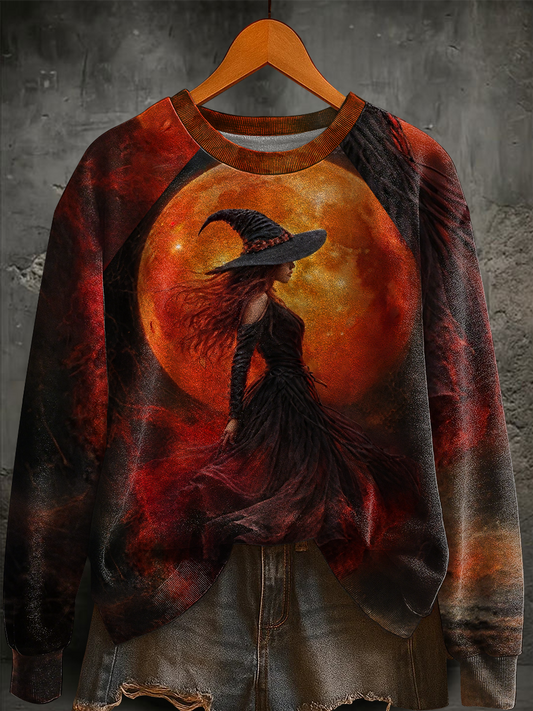Women's Halloween raglan sleeve sweatshirt