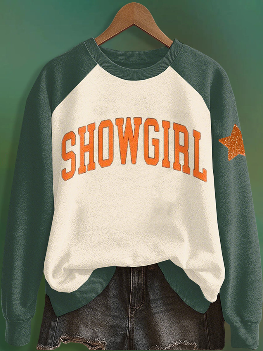 Women's The Life of A Show Girl Music Fan raglan sleeve sweatshirt